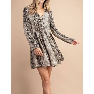 NWT Snakeskin Printed Dress